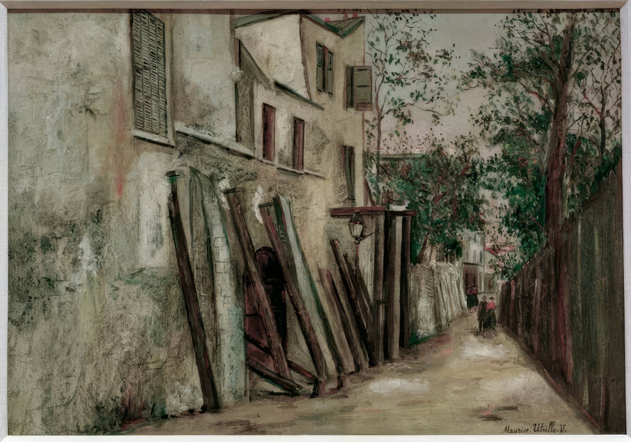 Saint-Vincent-gade af Maurice Utrillo