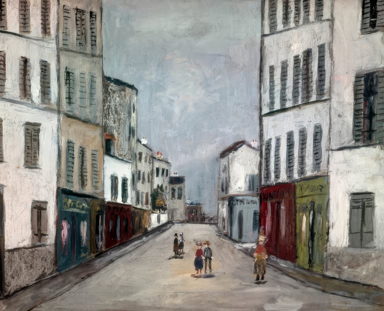 Rue du Mont-Cenis af Maurice Utrillo