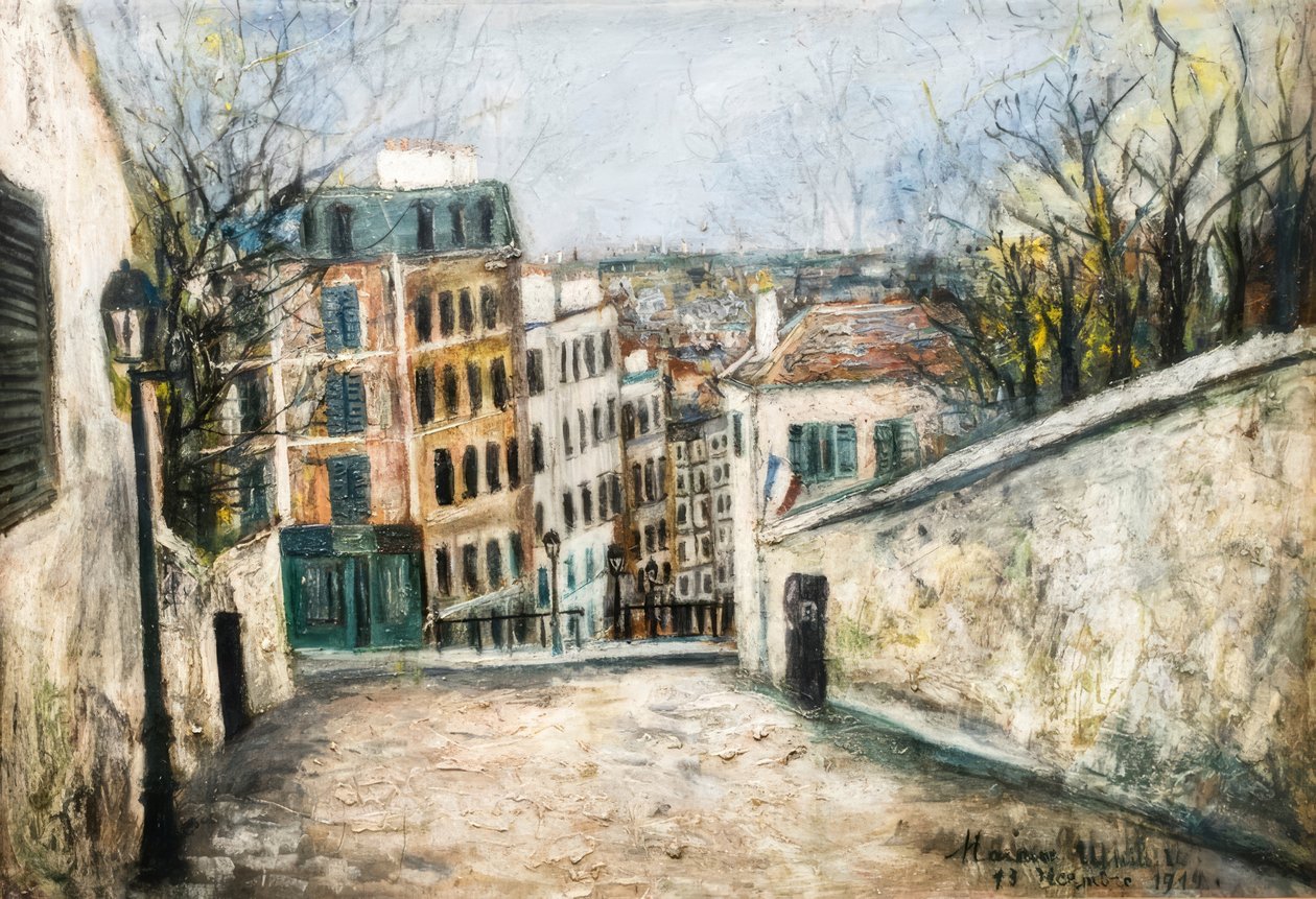 Rue du Mont-Cenis af Maurice Utrillo