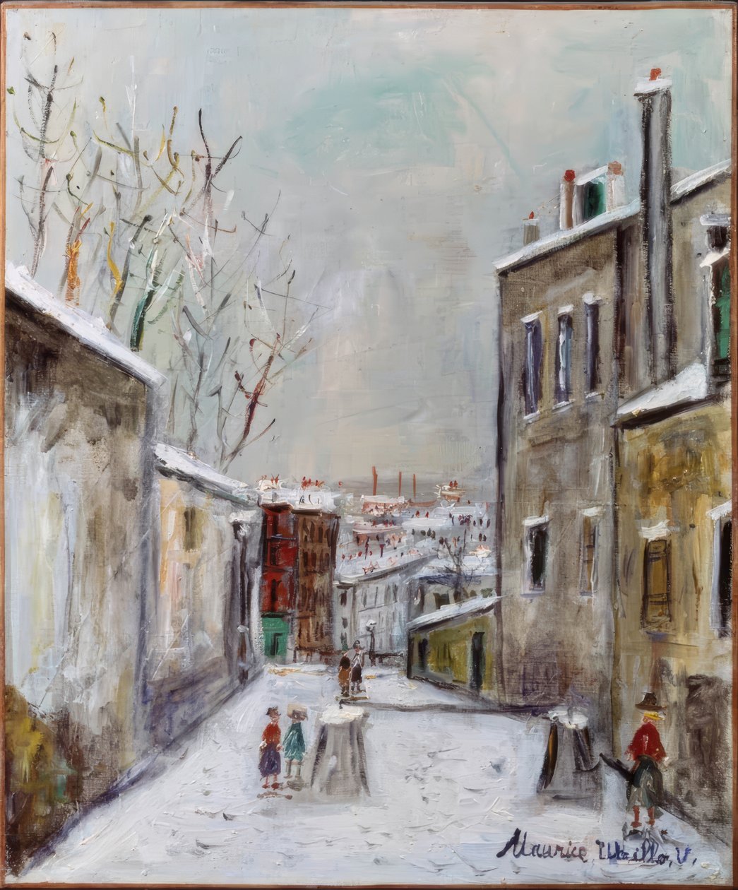 Rue du Mont Cenis af Maurice Utrillo
