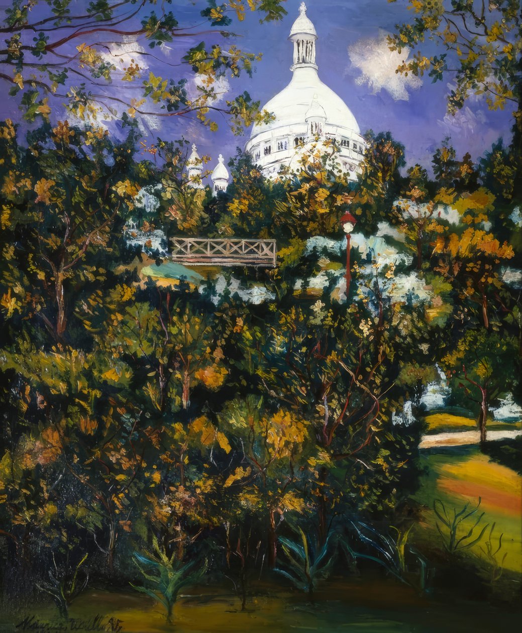 Sacré-Coeur i Montmartre af Maurice Utrillo