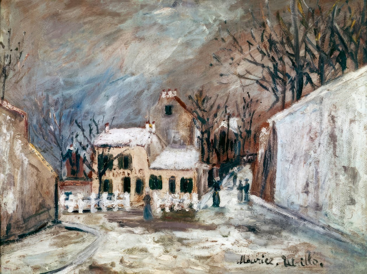 Sne på Montmartre af Maurice Utrillo