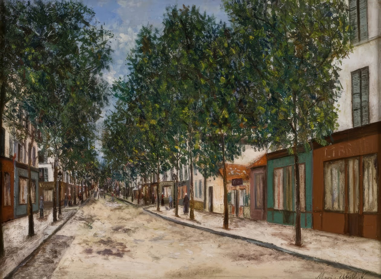 Vej til Puteaux af Maurice Utrillo