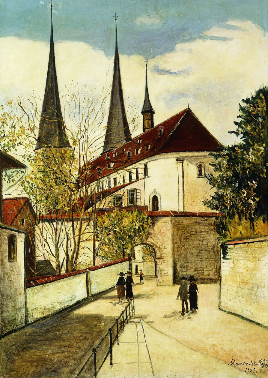 Katedralen i Lucerne; La Cathedrale de Lucerne af Maurice Utrillo