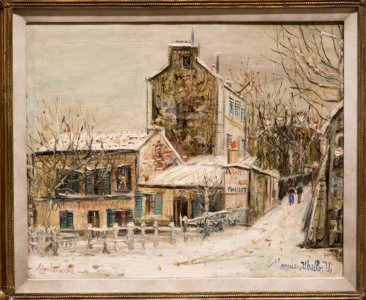 Det smidige kaninkabaré i Monmartre af Maurice Utrillo