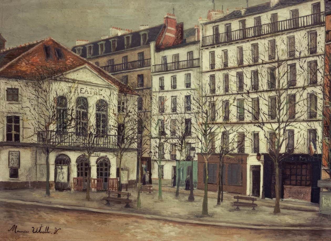 Atelier-teatret af Maurice Utrillo
