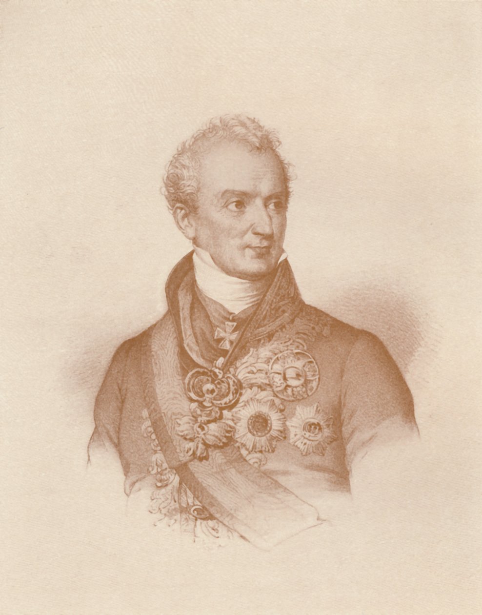 Prins Clemens Wenzel Nepomuk Lothar Von Metternich-Winneburg, c1830, 1896 af Maurin