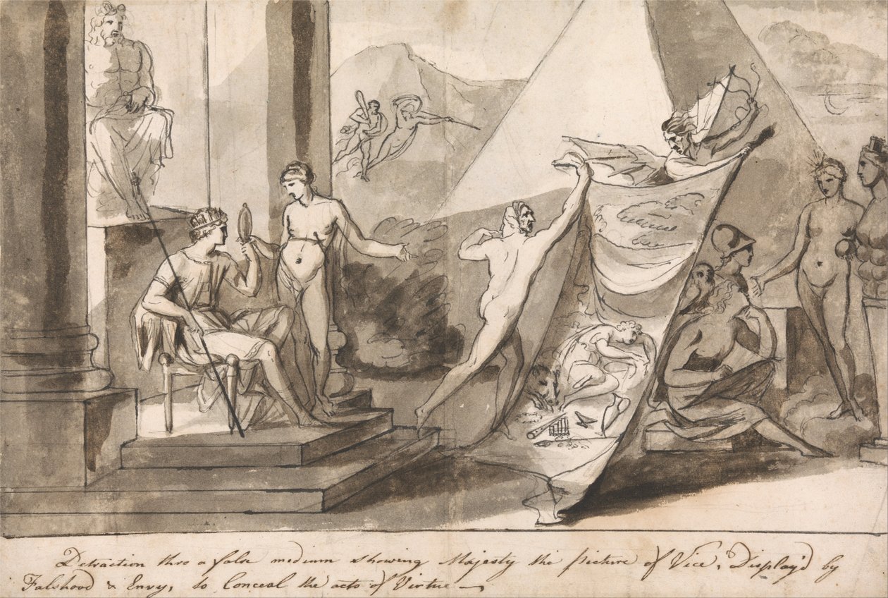 En allegori om kunstnerens situation af Mauritius Lowe