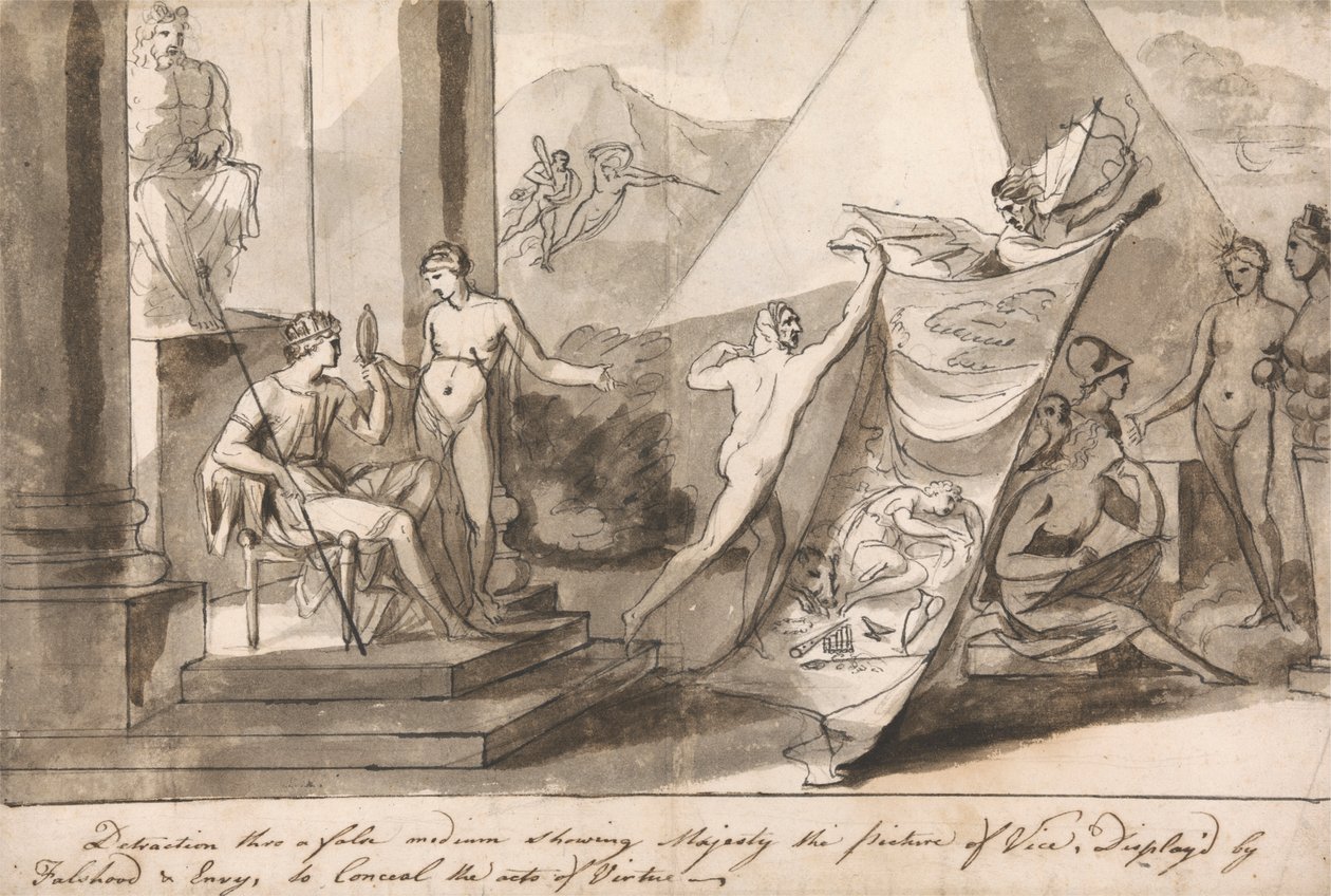 En allegori om kunstnerens kår af Mauritius Lowe