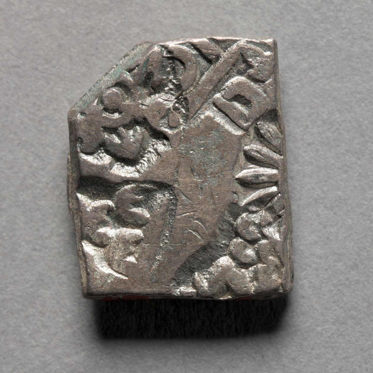 Stempelmærket mønt, Maurya-perioden, Rajasthan, Indien 400-300 f.Kr. (sølv) af Mauryan Mauryan