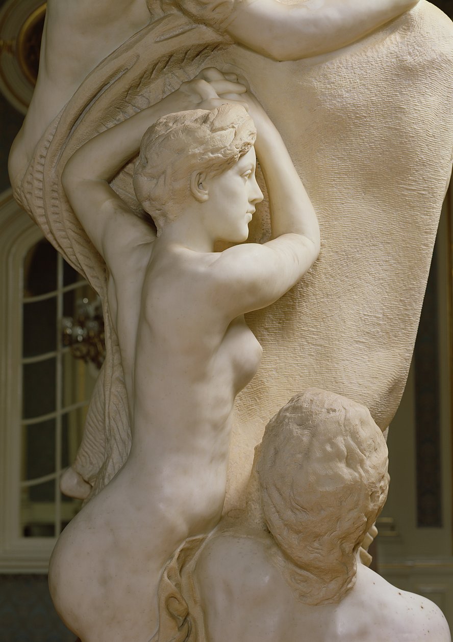 Detalje af dedikation til Brahms (marmor) (se også 155042, 155043 og 155045-49) af Max Klinger
