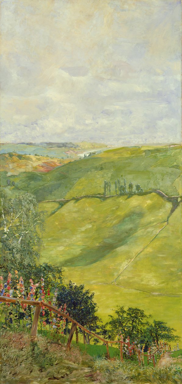 Sommerlandskab, 1884-85 af Max Klinger