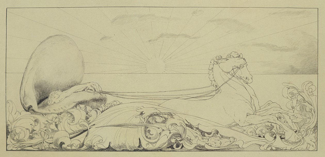 Triumph, fra serien på ti plader fra Paraphrase on the Discovery of a Glove, 1878 udgivet i 1881 (indisk blæk på papir) af Max Klinger