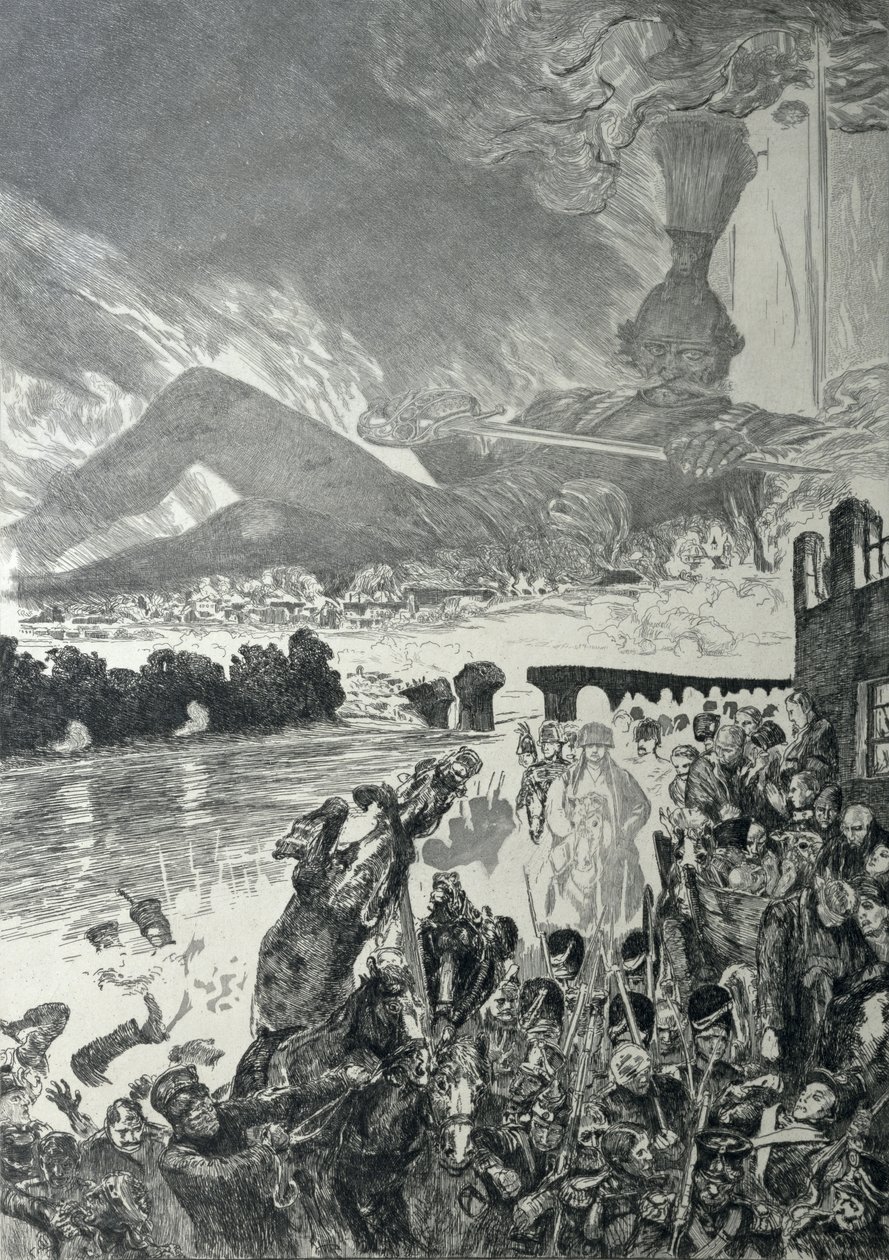 Krig, 1910 (akvatintegravering) af Max Klinger