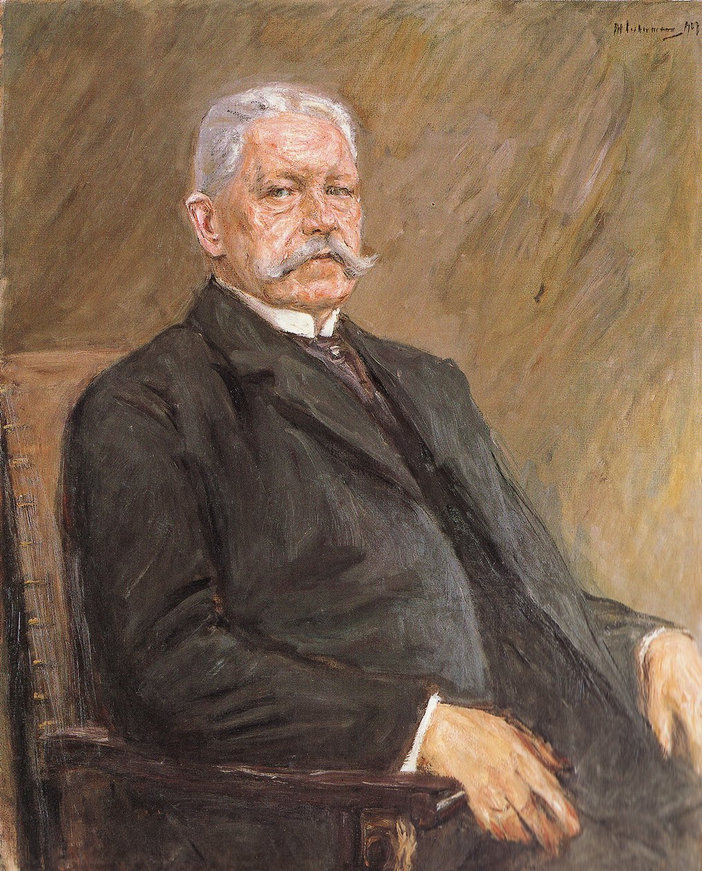Portræt af rigspræsident Paul von Hindenburg af Max Liebermann