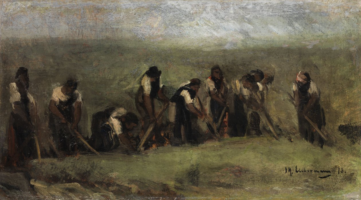 Arbejdere i roemarken af Max Liebermann
