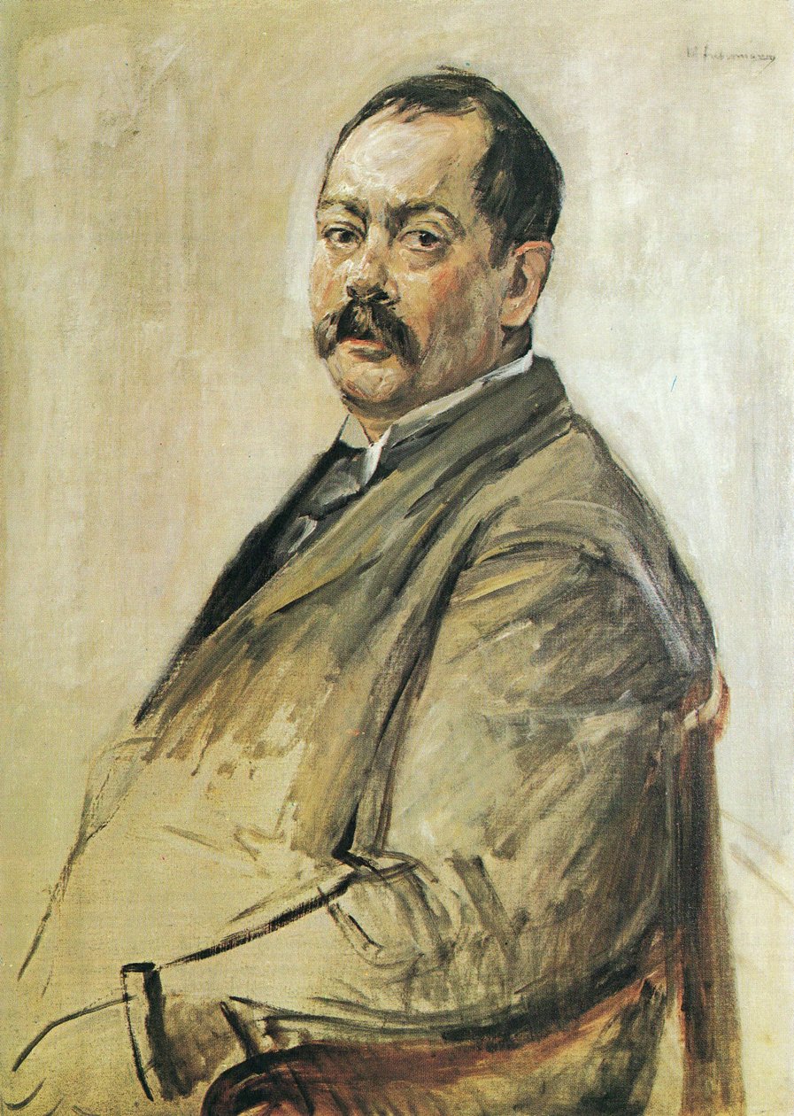 Portræt af maleren Lovis Corinth af Max Liebermann