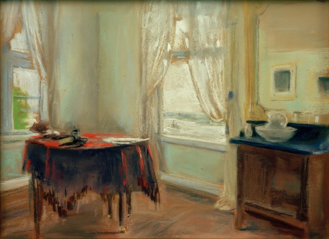 Kunstnerværelset hos Jacob i Nienstedten af Max Liebermann