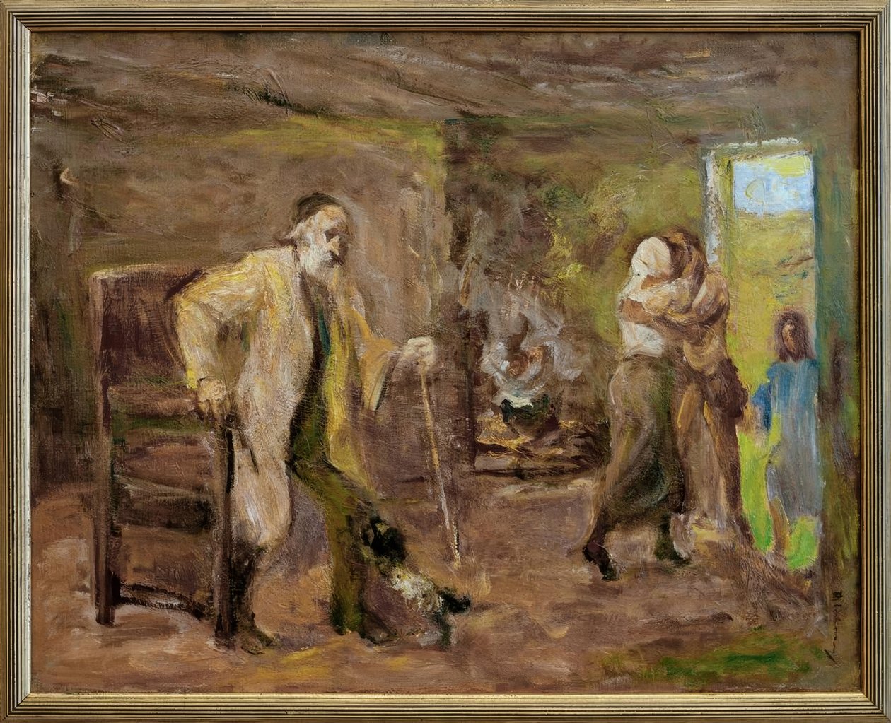Hjemkomsten af ​​Tobias af Max Liebermann