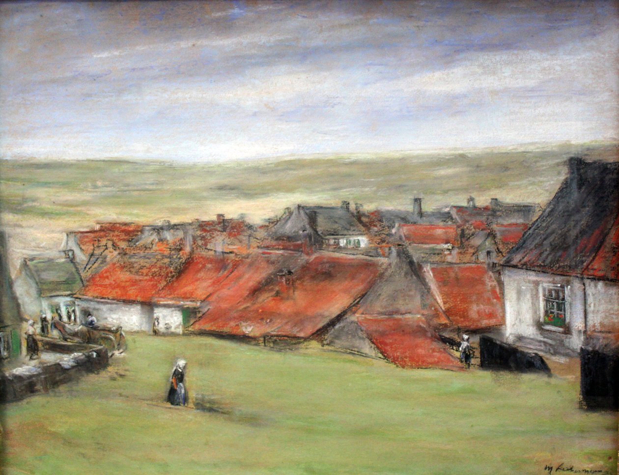 Hollandsk landsby af Max Liebermann