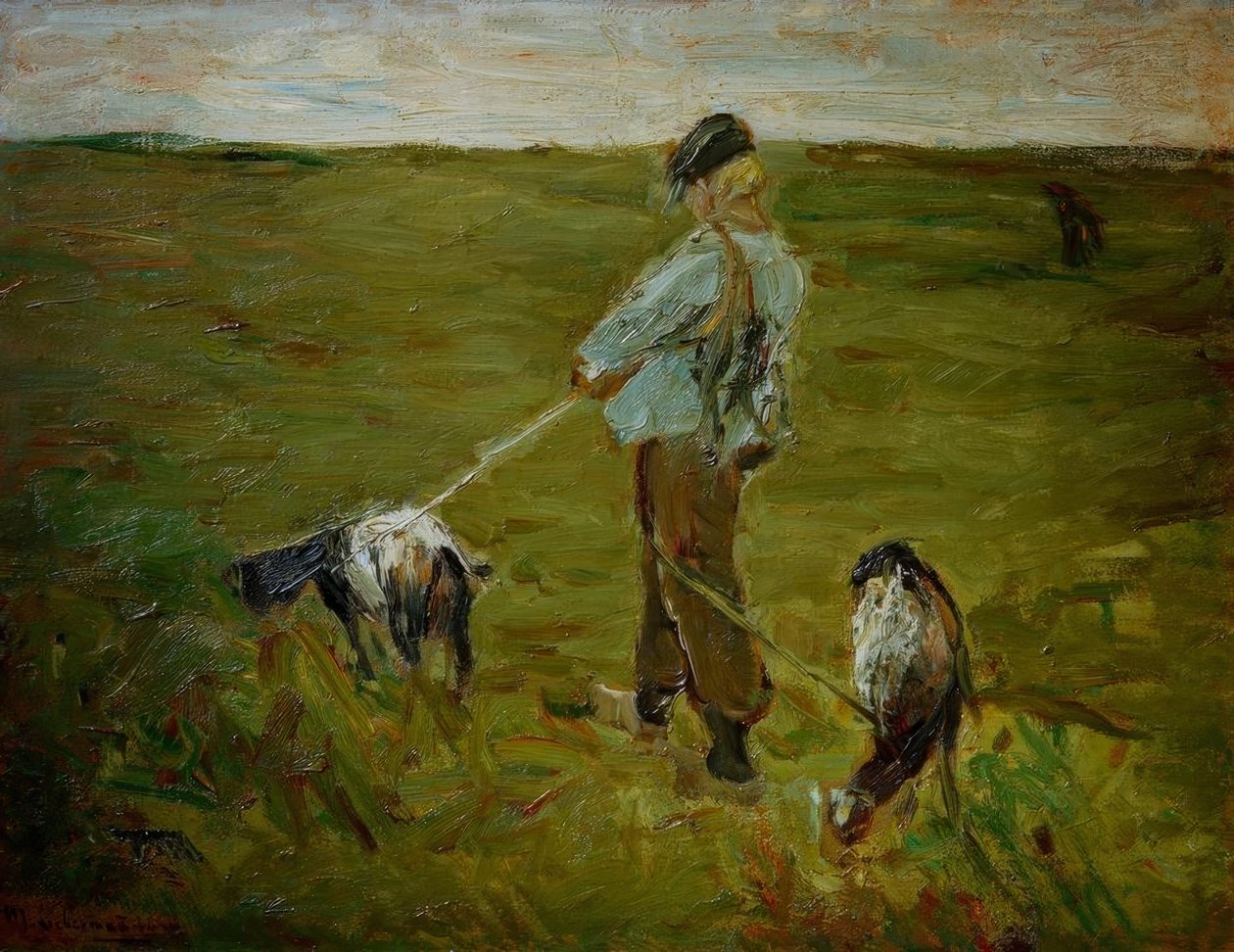 Dreng med geder af Max Liebermann