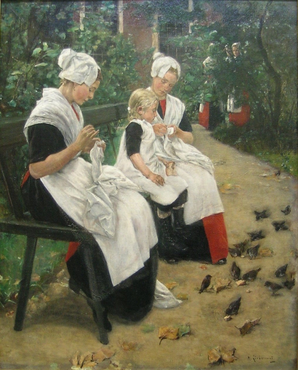 Pige i haven af Max Liebermann