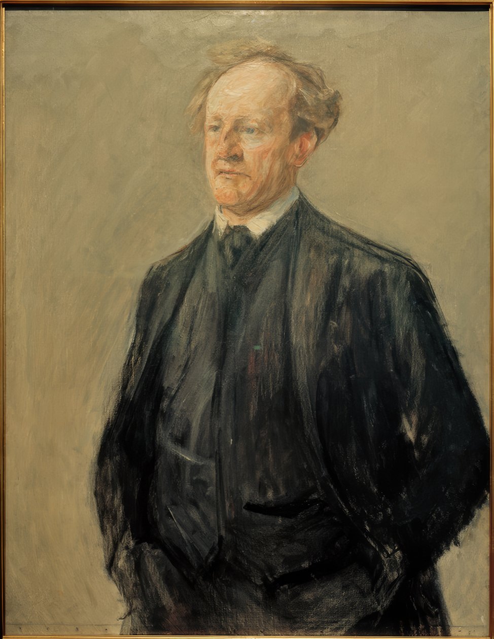 Portræt af digteren Gerhart Hauptmann af Max Liebermann