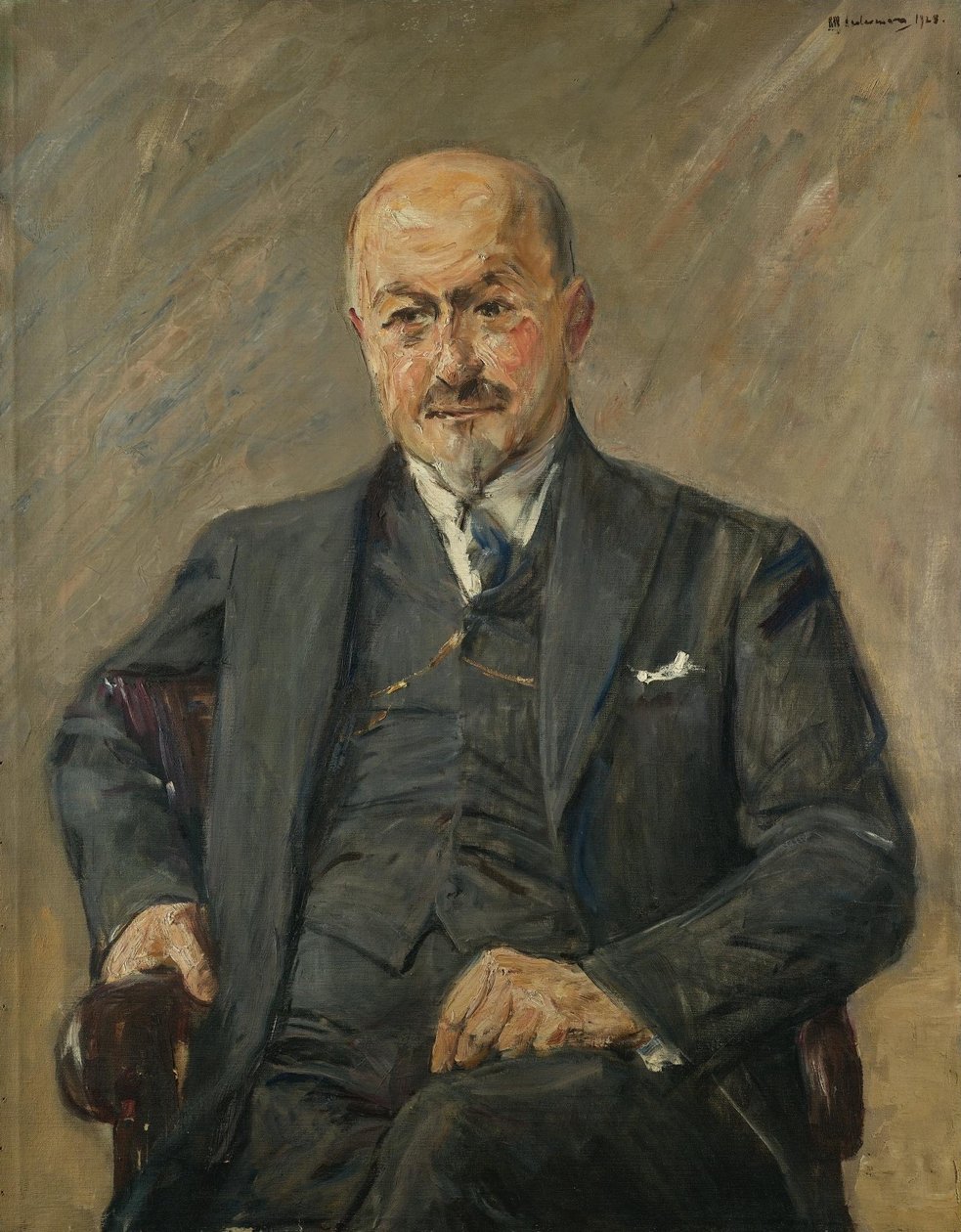 Portræt af Alfred Guttmann af Max Liebermann