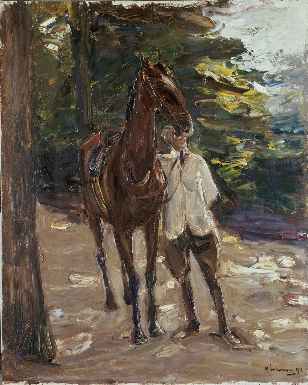 Brudgom med hest af Max Liebermann