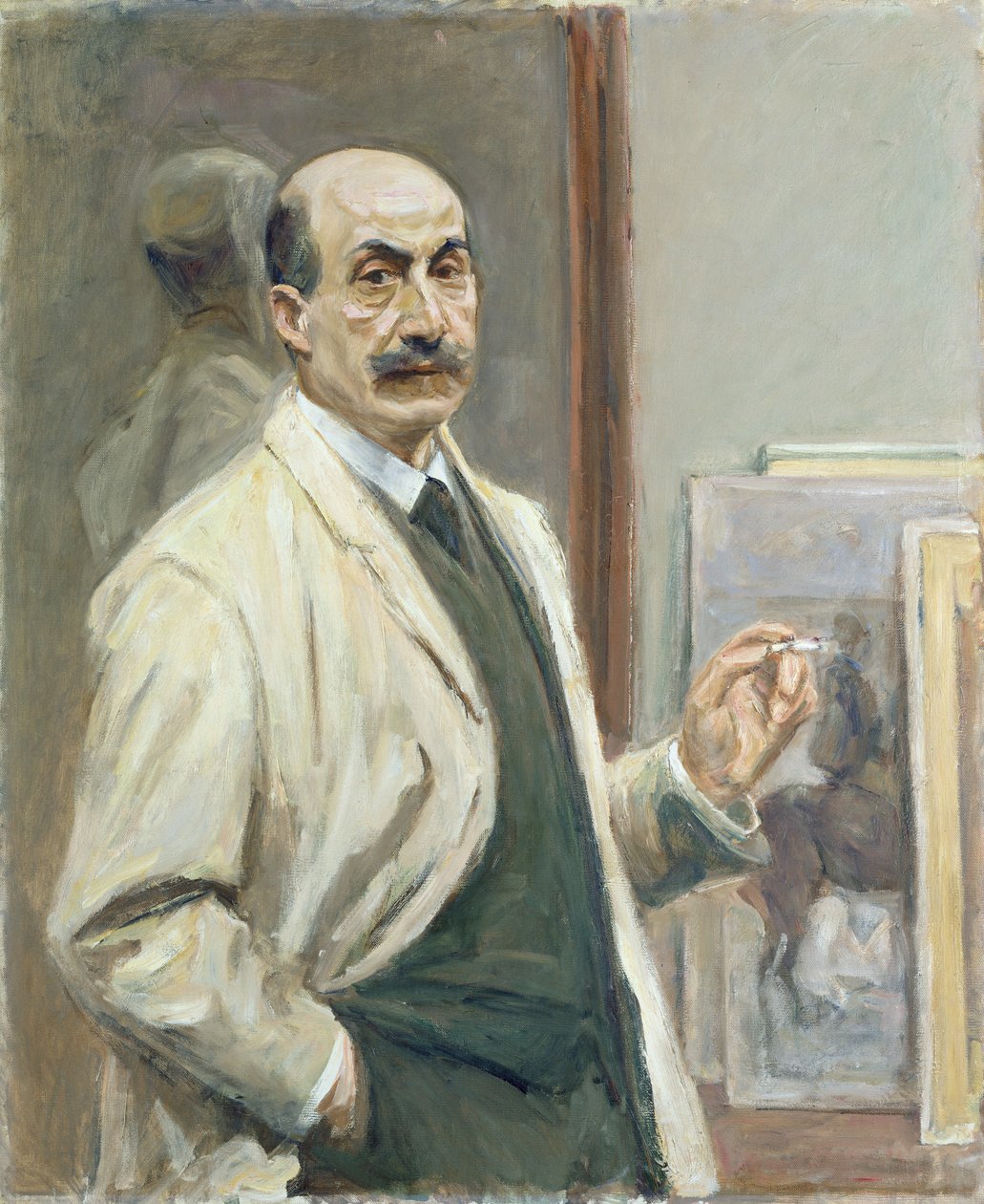 Selvportræt, 1910 af Max Liebermann