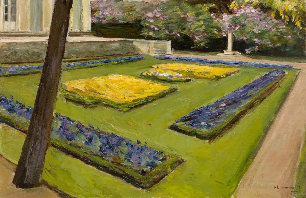 Terrasse i haven nær Wannsee-søen mod nordvest, 1916 af Max Liebermann