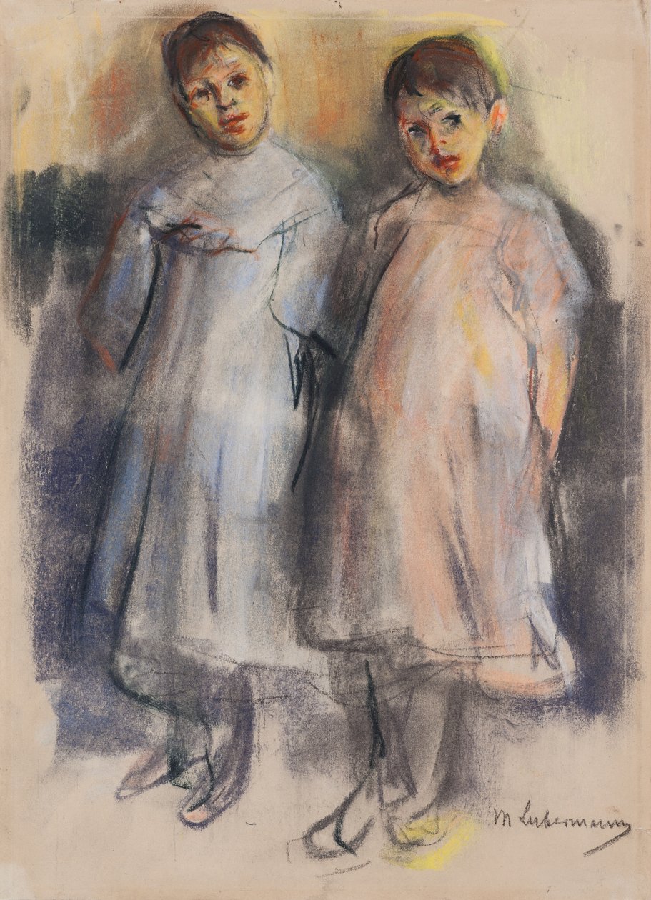 To små piger, ca. 1902 af Max Liebermann