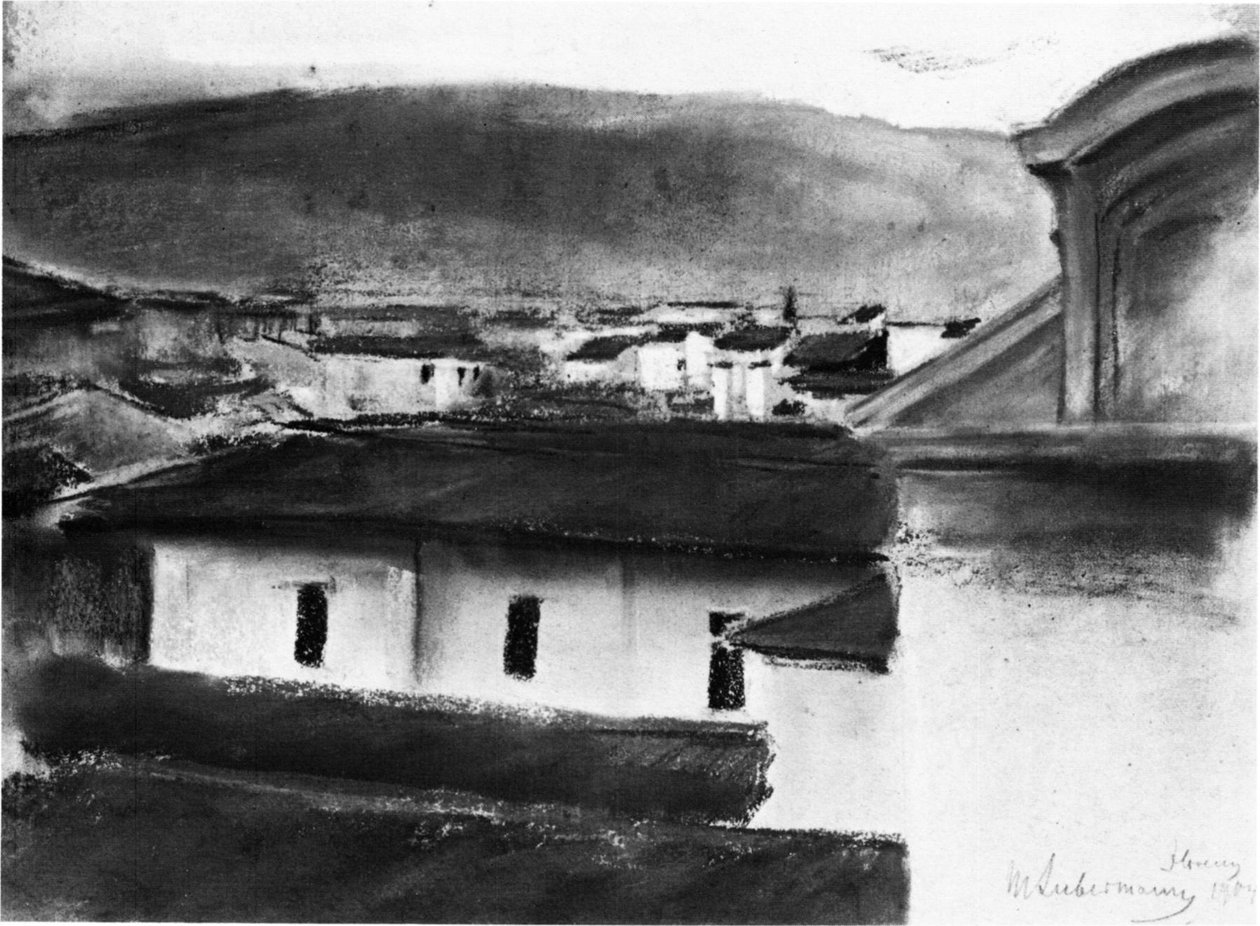 Udsigt over tagene i Firenze af Max Liebermann