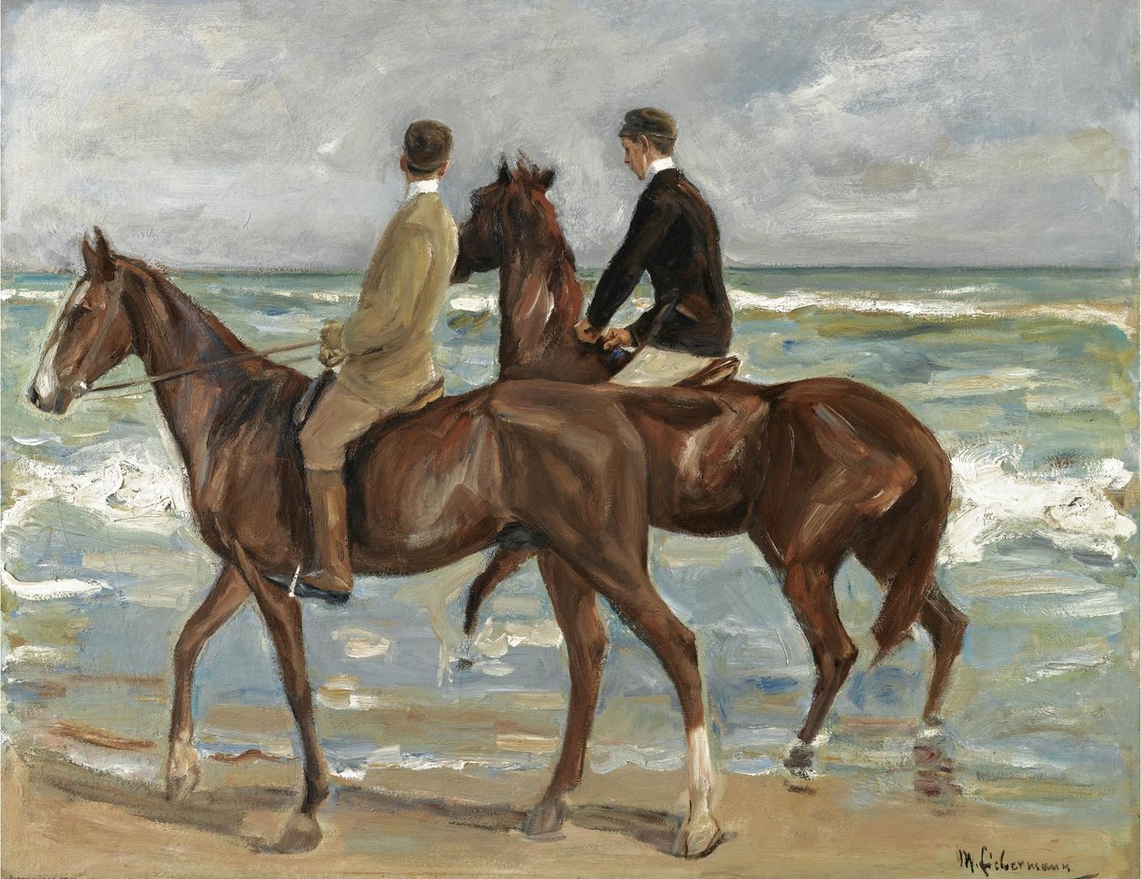 To ryttere på stranden af Max Liebermann