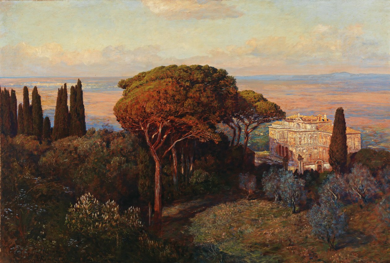 Udsigt over Villa Falconieri af Max Roeder