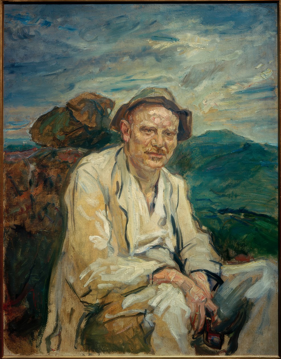 Den hvilende vandrer. Portræt af Heinrich Kohl af Max Slevogt