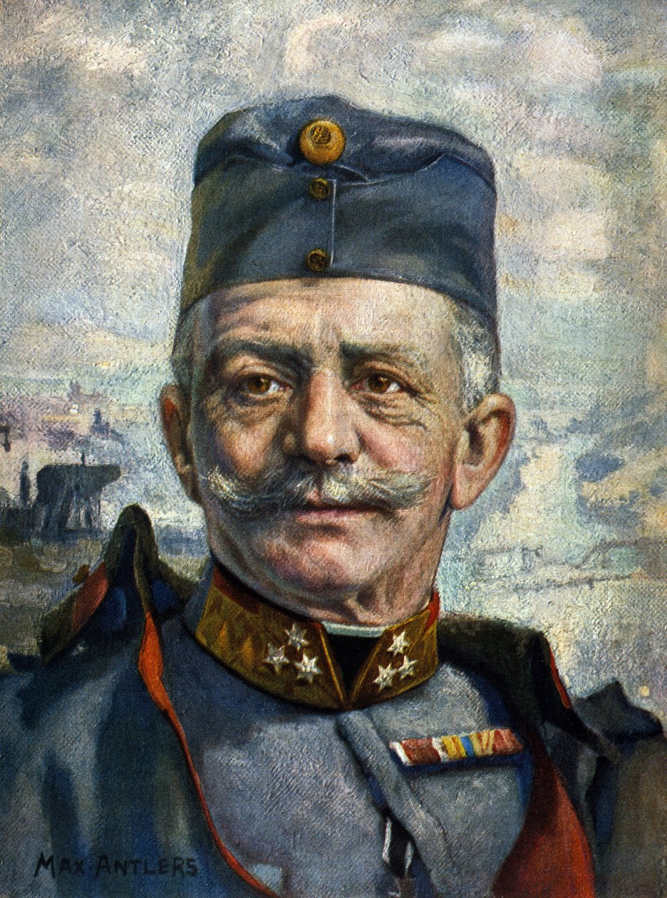 Portræt af Conrad von Hotzendorf (1852-1925), marechal for den østrig-ungarske hær” (tegning) af Max Antlers