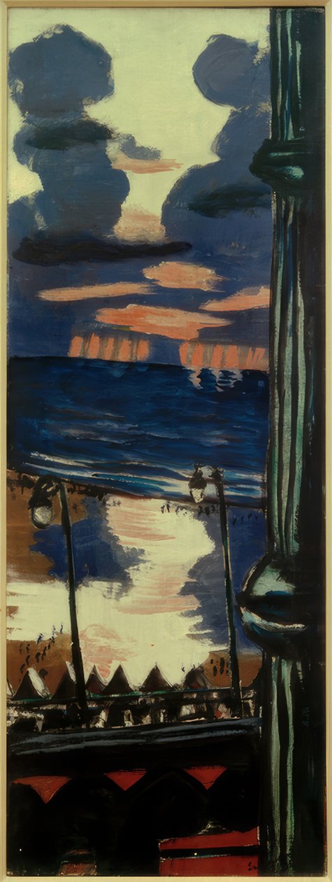 Aften på terrassen af Max Beckmann