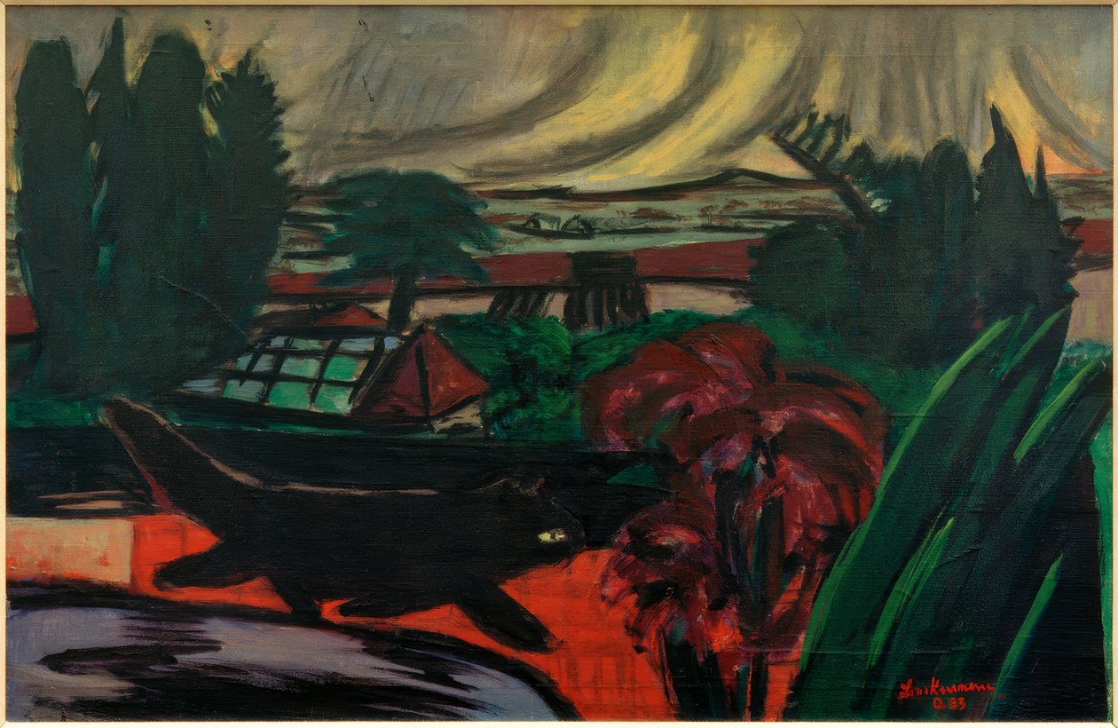 Aftenhave i tordenvejr af Max Beckmann