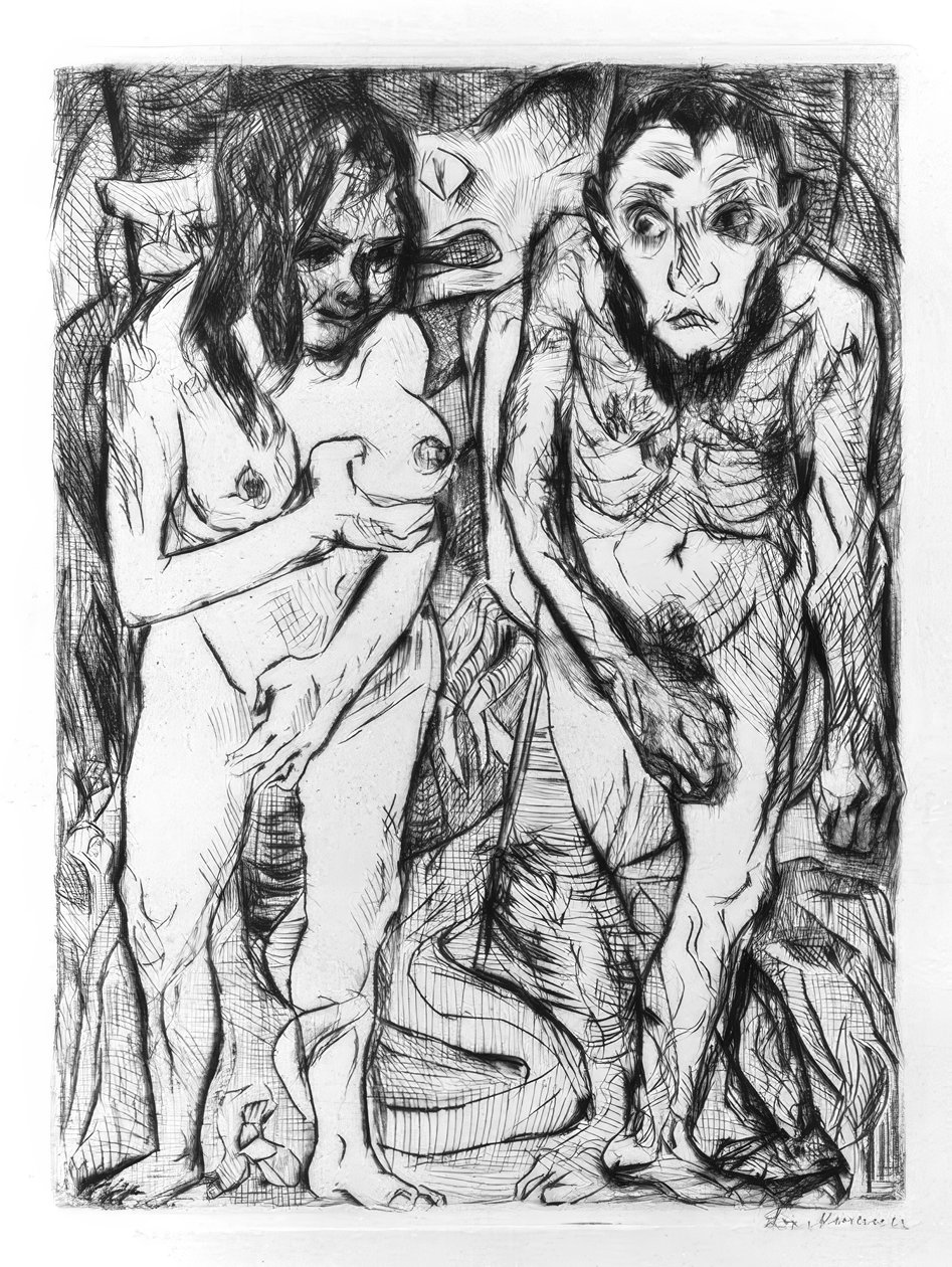 Adam og Eva af Max Beckmann