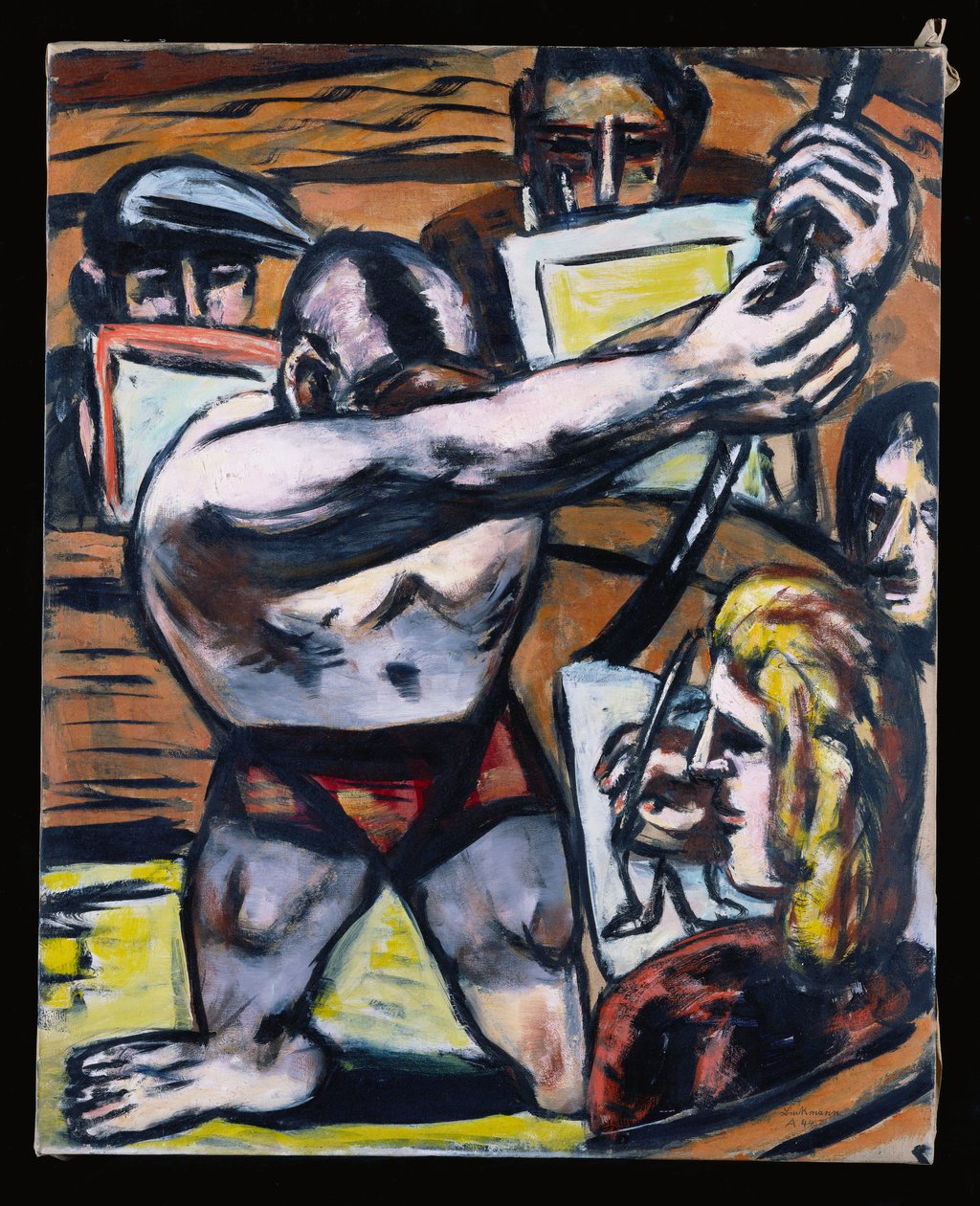 Akademie II, efterår 1944 (olie på lærred) af Max Beckmann