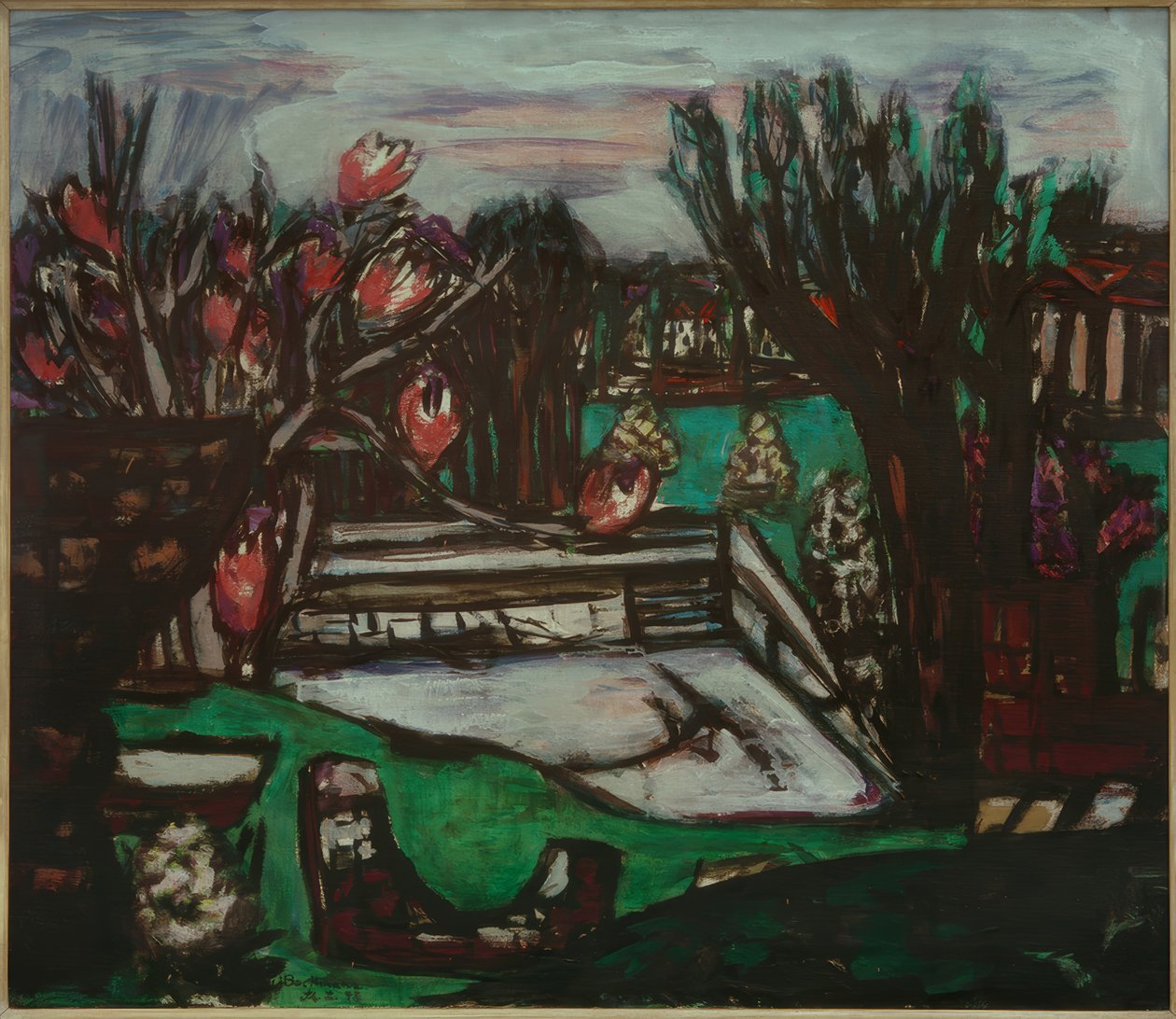 Alter Swimmingpool af Max Beckmann