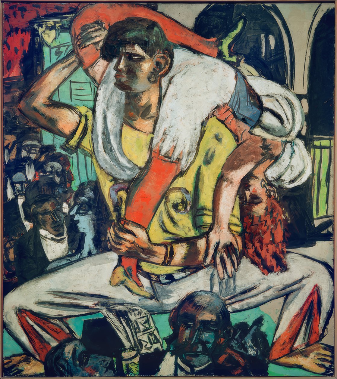 Apachentanz af Max Beckmann