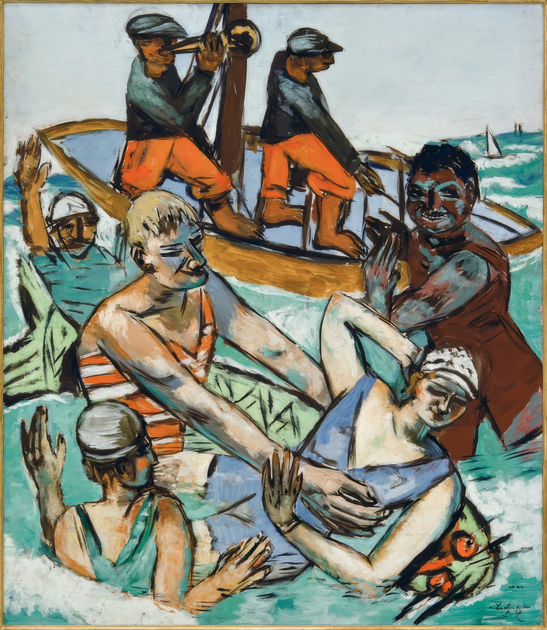 Bad i august af Max Beckmann