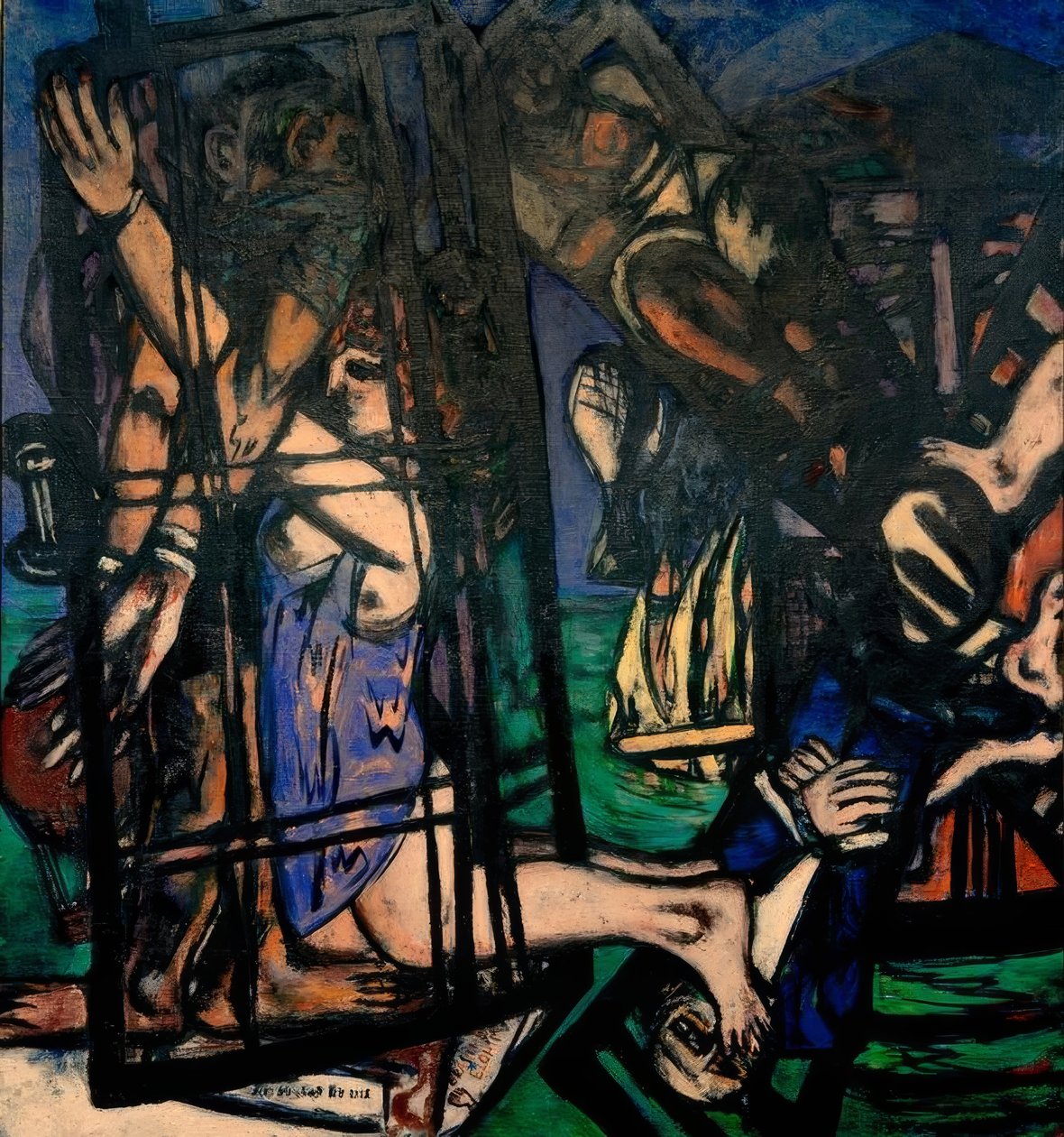 Ballon med vindmølle. Møllen af Max Beckmann