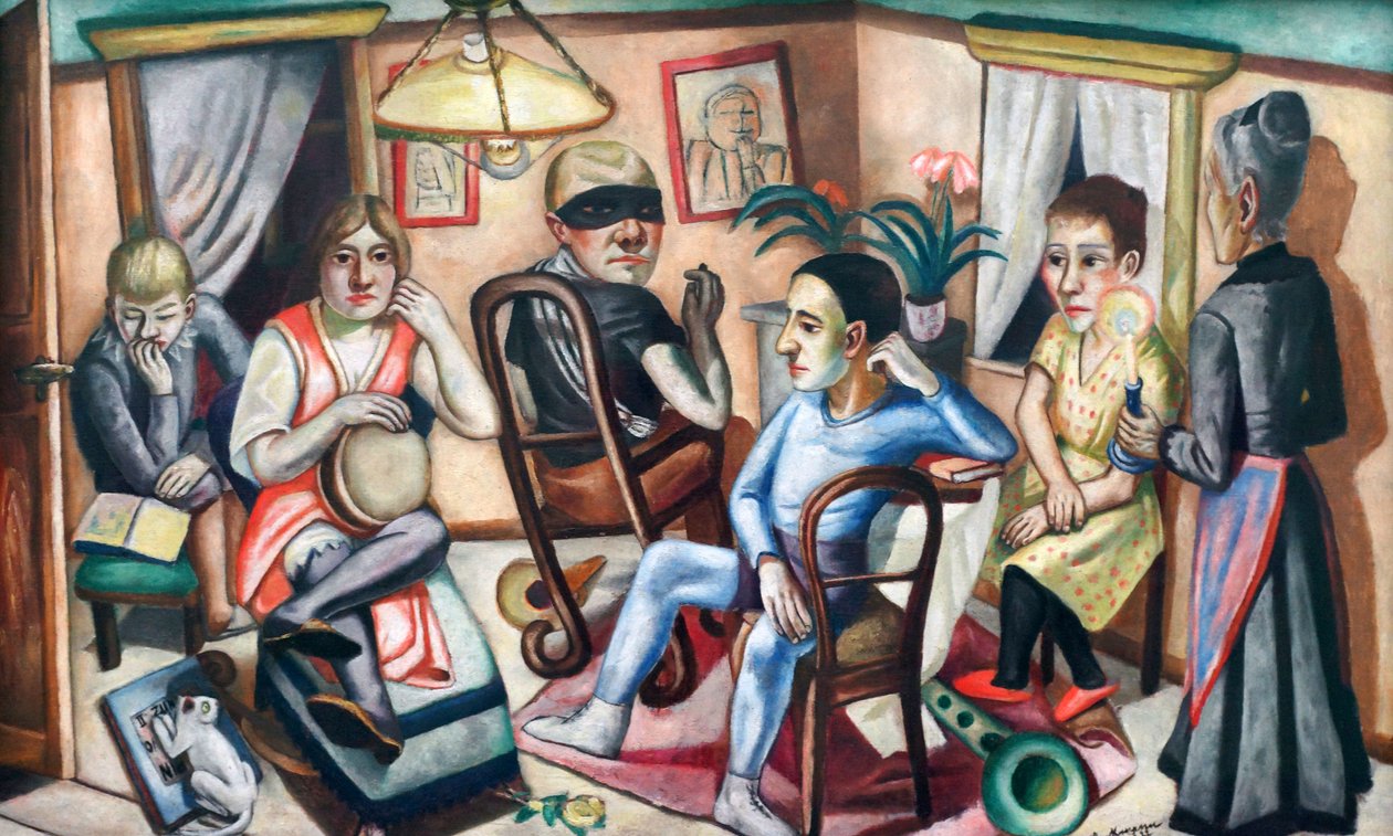 Før maskeballet af Max Beckmann
