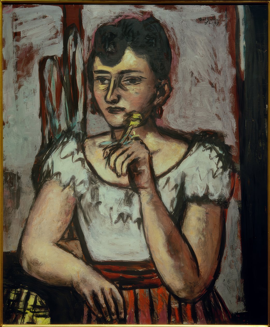 Portræt af Euretta Rathbone af Max Beckmann