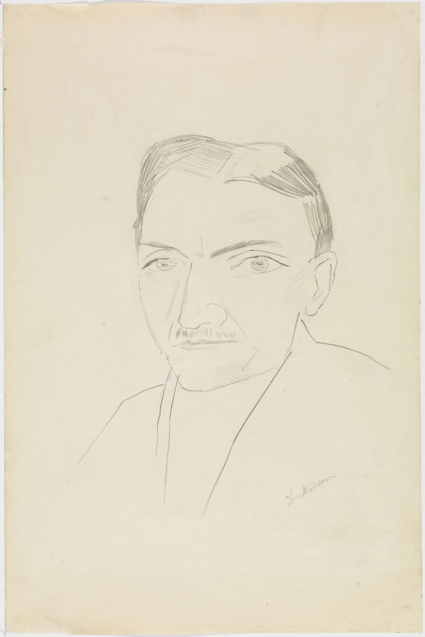 Portræt af Fritz Wichert af Max Beckmann