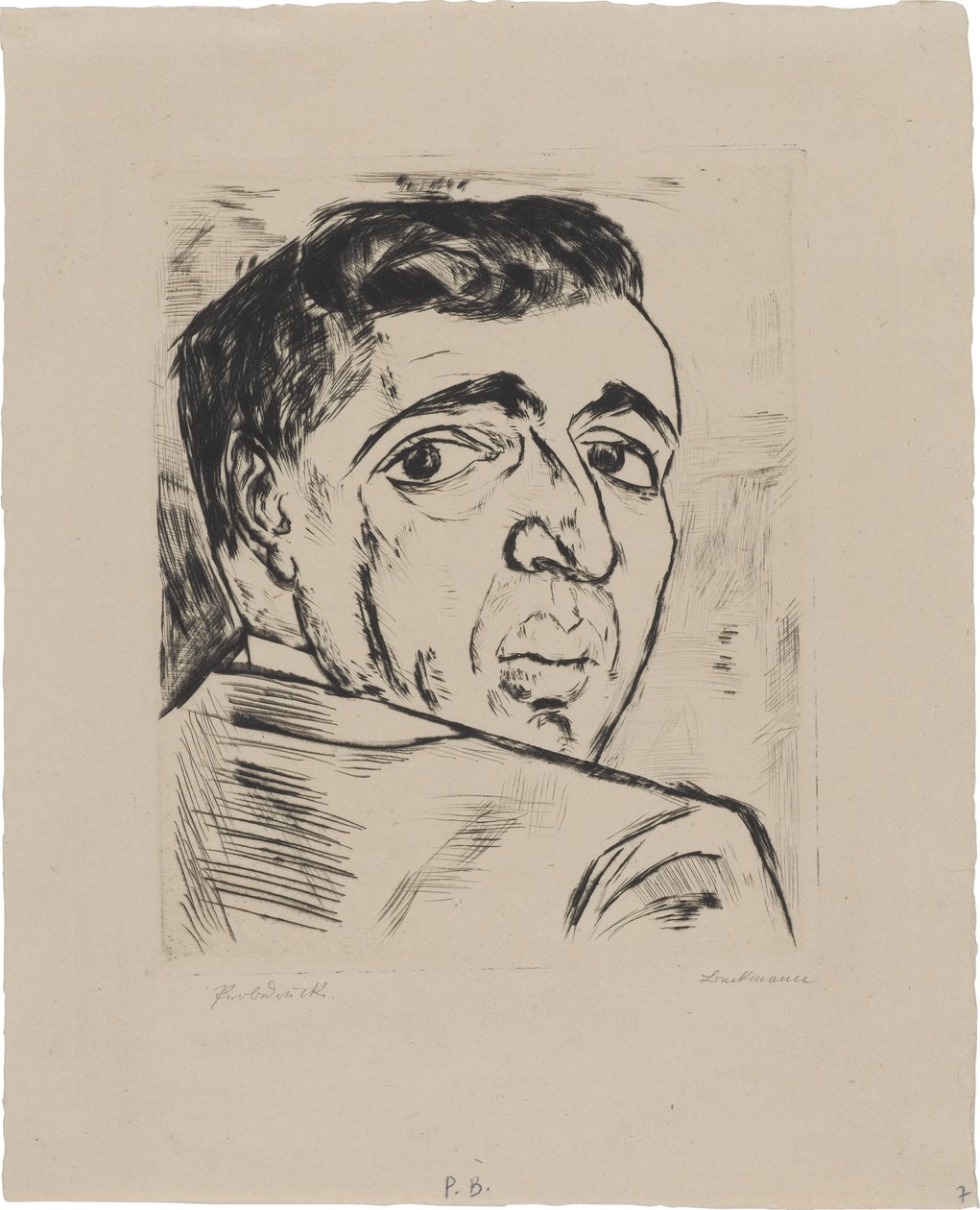 Portræt af Israel Ber Neumann (1887–1961) af Max Beckmann