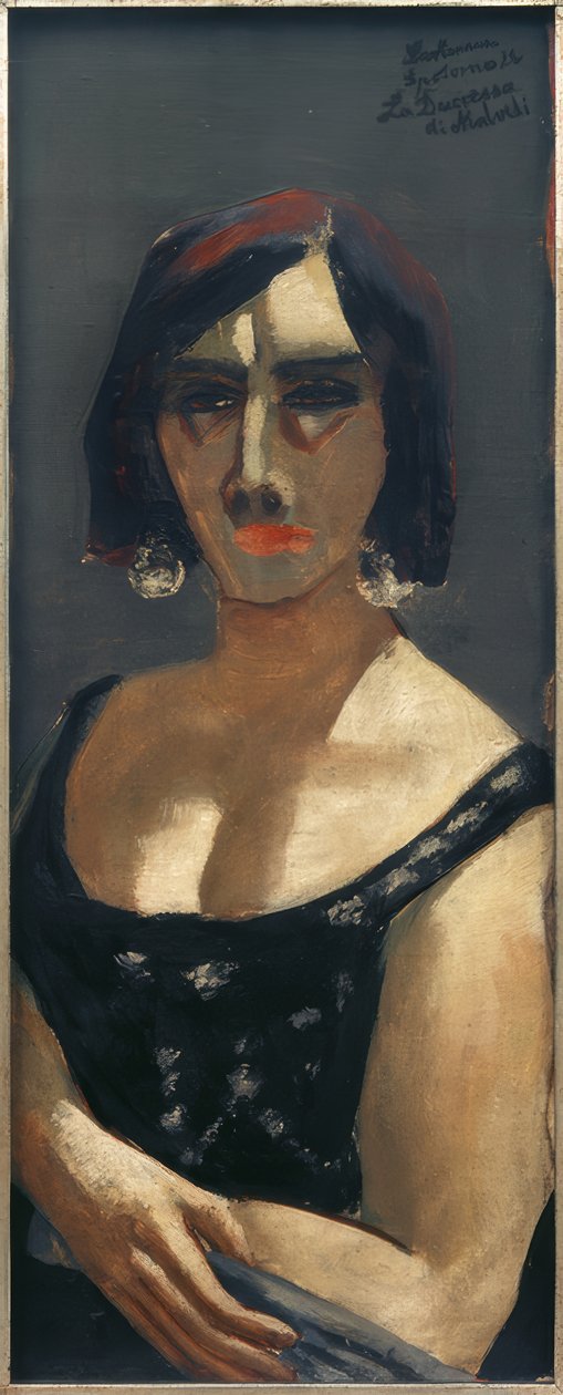 Billed hertuginde af Malvedi af Max Beckmann